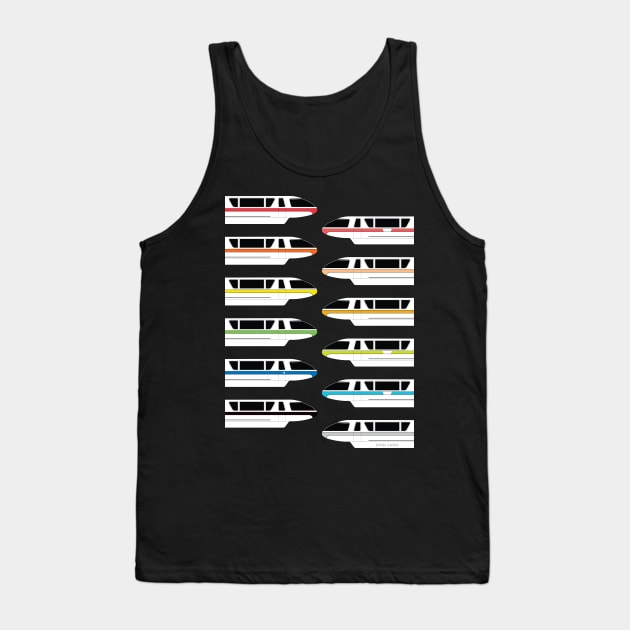 Monorail WDW Tank Top by keystonemagic